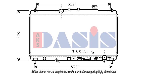 AKS DASIS Radiaator,mootorijahutus 210064N